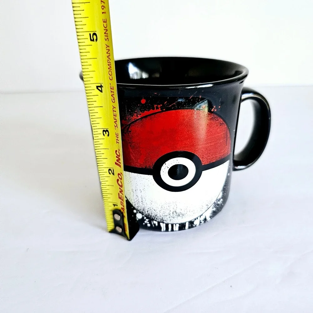 Pokemon Ceramic Coffee or Tea Mug Black Red White Collector Classic Ball M374.2